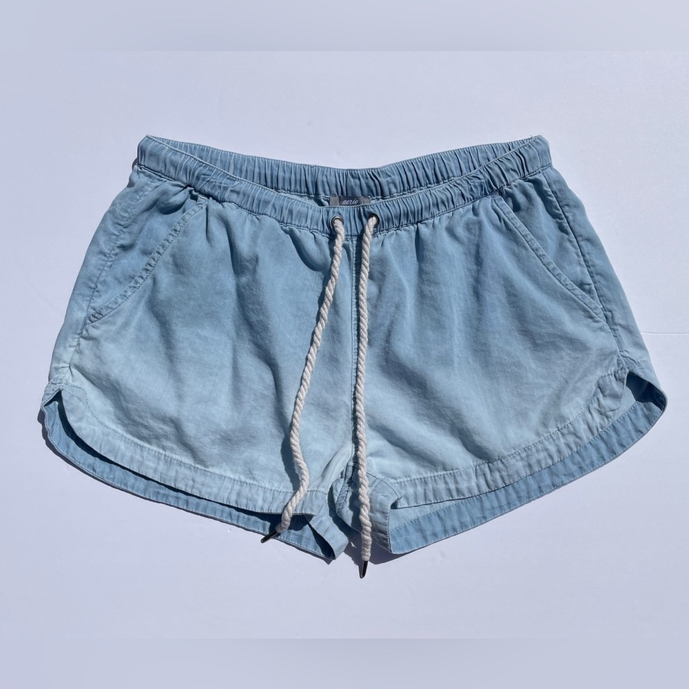 Aerie Blue Jean-Like Drawstring Shorts - Size S